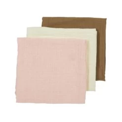 Meyco Luiers Uni - 3 Stuks - Offwhite / Soft Pink / Toffee -Kinder Producten Winkel 213779 1 meyco multidoek hydrofiel pre washed uni 3 e064