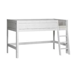 LIFETIME Kidsrooms Halfhoogslaper Luxe Schuine Trap Whitewash