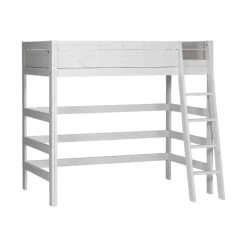 LIFETIME Kidsrooms Hoogslaper Schuine Trap Whitewash