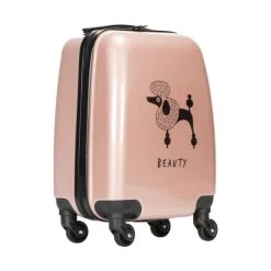 Babypark Poodl Kinderkoffer - Rose - 46 Cm 4 Babypark Poodl Kinderkoffer - Rose - 46 Cm -Kinder Producten Winkel Babypark Poodl Kinderkoffer Rose 46 cm 1 1a29