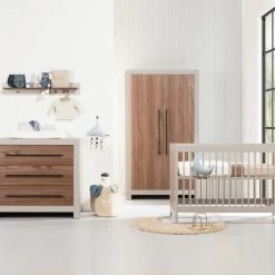 Europe Baby Vittoria III Babybed - Cashmere / Walnut - 70 X 140 Cm -Kinder Producten Winkel Vittoria cashmere SFEER lichter 2c8c