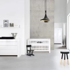 Kidsmill Alaska Babykamer Wit Hoogglans | Bed 60 X 120 Cm + Commode
