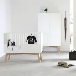 Kidsmill Sixties Babybed Wit Mat / Naturel 60 X 120 Cm -Kinder Producten Winkel babykamer sixties blank sfeer 2 1 1 1738