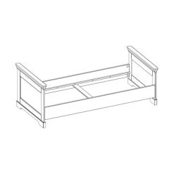 Kidsmill Chateau Bed Wit 90 X 200 Cm -Kinder Producten Winkel bed chateau wit 90 x 200 cm tekening 2dff