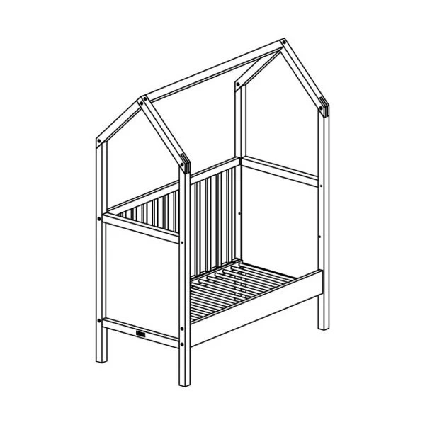 Bopita Babybed My First House Naturel 60 X 120 Cm 5 Bopita Babybed My First House Naturel 60 X 120 Cm - Afbeelding 5