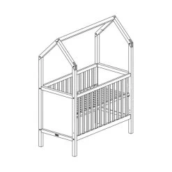 Bopita Babybed My First House Naturel 60 X 120 Cm 8 Bopita Babybed My First House Naturel 60 X 120 Cm -Kinder Producten Winkel bopita babybed my first house naturel 60 x 120 cm tekening d070