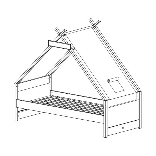 Cool Kids Superhero Tipibed Wit 90 X 200 Cm 4 Cool Kids Superhero Tipibed Wit 90 X 200 Cm - Afbeelding 4