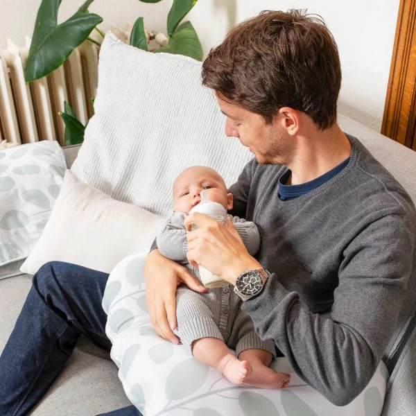 Doomoo Softy Leaves Voedingkussen Aqua Green 2 Doomoo Softy Leaves Voedingkussen Aqua Green - Afbeelding 2