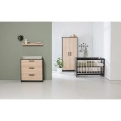 Europe Baby Nova Commode Zwart Eiken -Kinder Producten Winkel europe baby nova commode zwart eiken 6 e094