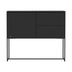 Kidsmill Modular 2 Commode 1D / 2L Mat Zwart - Zwart - Mat Zwart
