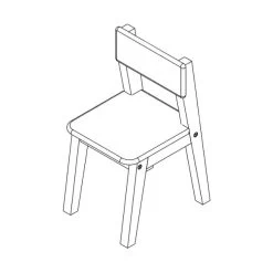 Bopita Ivar Peuterstoeltje Naturel / Wit -Kinder Producten Winkel ivar stoeltje met leuning tekening 4169