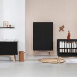 Kidsmill Sixties Babybed Zwart Mat / Naturel 60 X 120 Cm -Kinder Producten Winkel kidsmill sixties babybed zwart mat naturel 60 x 120 cm 3 1bf0