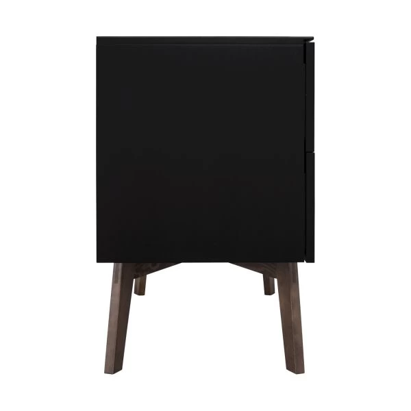 Kidsmill Sixties Commode Zwart Mat / Walnoot 3 Kidsmill Sixties Commode Zwart Mat / Walnoot - Afbeelding 3