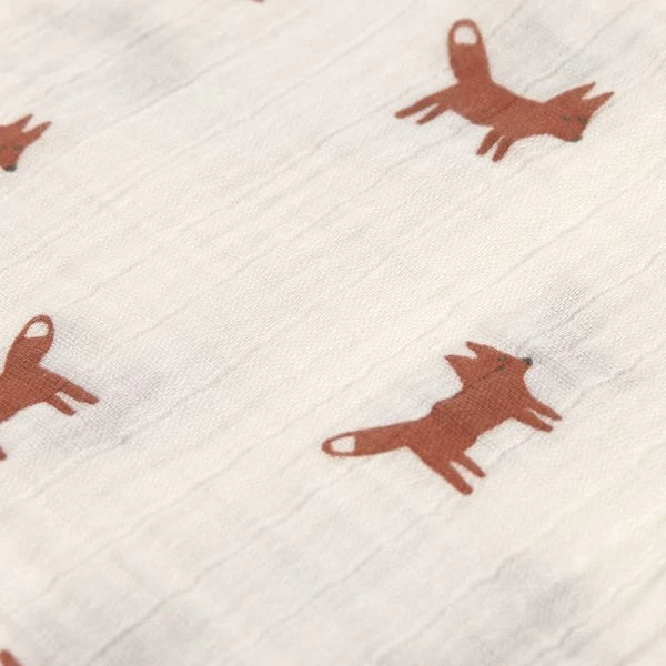Laessig Little Forest Fox Swaddle 3 Stuks 5 Laessig Little Forest Fox Swaddle 3 Stuks - Afbeelding 5