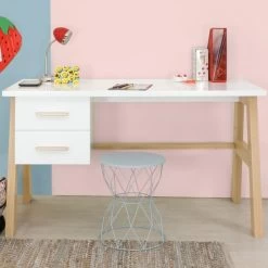 Bopita Lisa Bureau Wit / Naturel -Kinder Producten Winkel lisa sfeer bureau 20fa