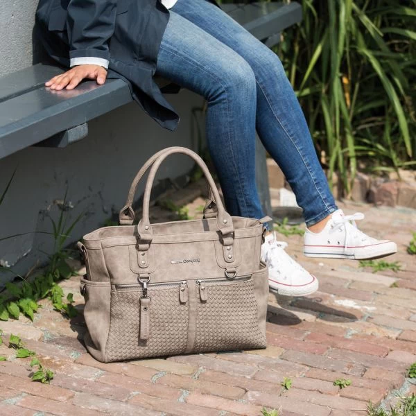 Little Company Monaco Braided Luiertas Taupe 5 Little Company Monaco Braided Luiertas Taupe - Afbeelding 5