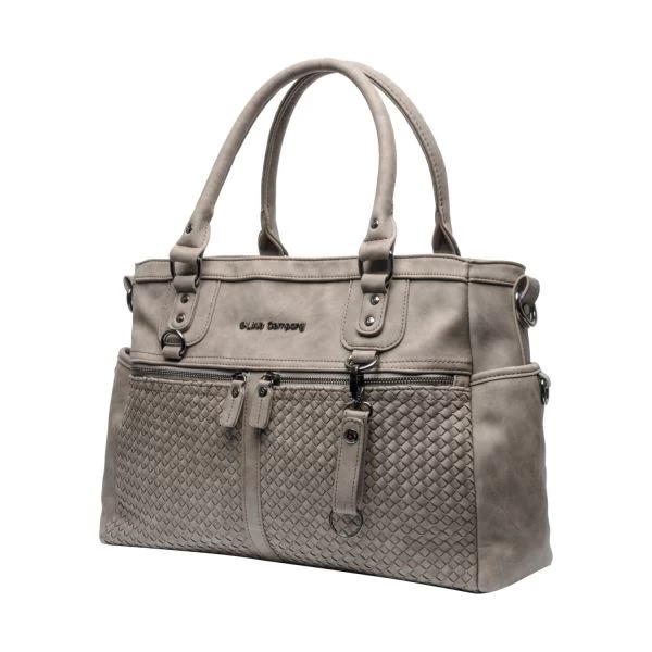 Little Company Monaco Braided Luiertas Taupe 2 Little Company Monaco Braided Luiertas Taupe - Afbeelding 2