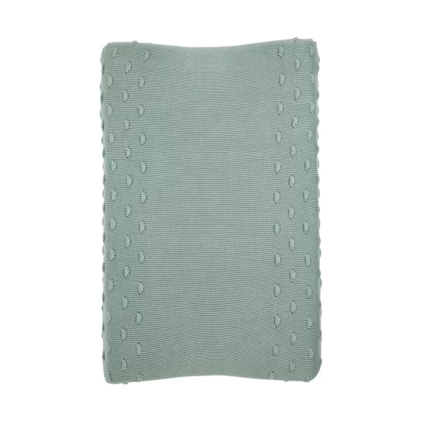 Meyco Knots Waskussenhoes Stone Green 2 Meyco Knots Waskussenhoes Stone Green - Afbeelding 2