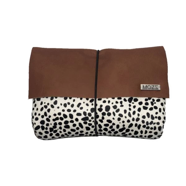 Mozz Bags Luieretui Cognac Baby Cheetah Wit 1 Mozz Bags Luieretui Cognac Baby Cheetah Wit