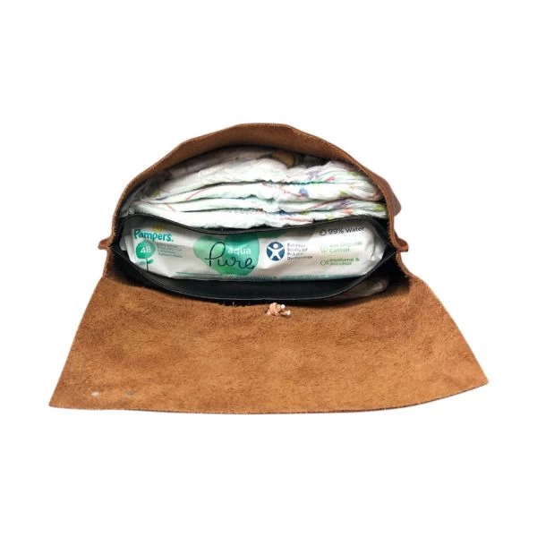 Mozz Bags Luieretui Cognac Gold 4 Mozz Bags Luieretui Cognac Gold - Afbeelding 4