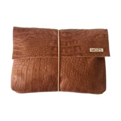 Mozz Bags Luieretui Croco Cognac Sand