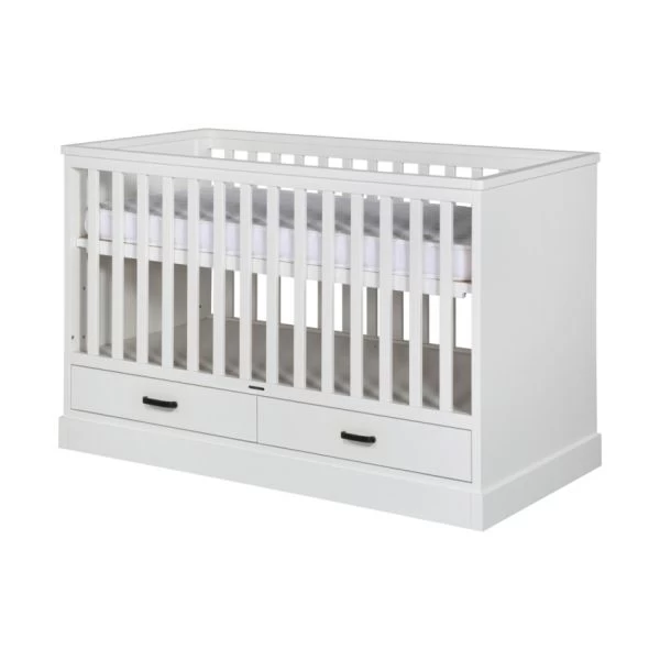 Kidsmill Newport Babykamer Wit | Bed 60 X 120 Cm + Commode - Afbeelding 5