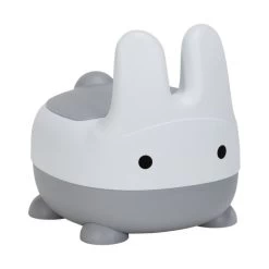 Puck Konijn Potje Wit / Grijs