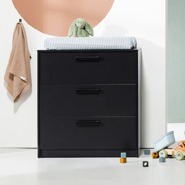 Europe Baby Nova Commode Zwart 3 Europe Baby Nova Commode Zwart - Afbeelding 3