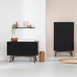 Kidsmill Sixties Commode Zwart Mat / Walnoot 9 Kidsmill Sixties Commode Zwart Mat / Walnoot -Kinder Producten Winkel sixties zwart donker noten sfeer zonder bladvergroter 4 3 7f46