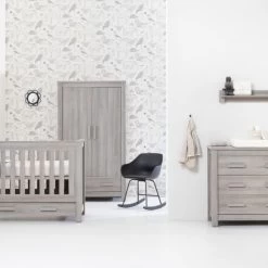 Europe Baby Juno Babykamer Grijs | Bed 60 X 120 Cm + Commode